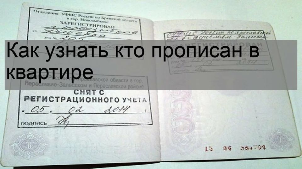 Как узнать о прописанных в квартире: что нужно знать новому собственнику