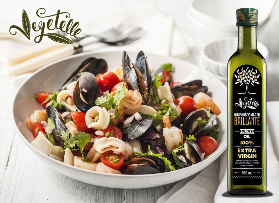 Салат с мидиями и креветками: легкое наслаждение морепродуктами