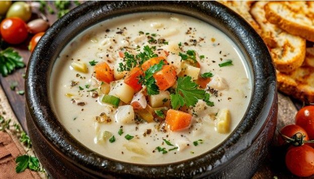 Легкий суп из лосося: как приготовить вкусный американо-чаудер с нотой финской ухи