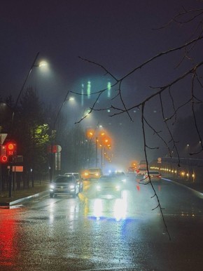 Туман окутал Ноябрьск и добавил городу волшебства