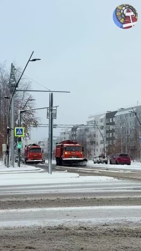 В Ноябрьск пришли первые снегопады
