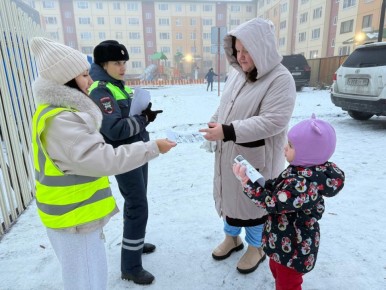 В Салехарде автоинспекторы и «Родительский патруль» провели инструктажи по дорожной безопасности у детского сада