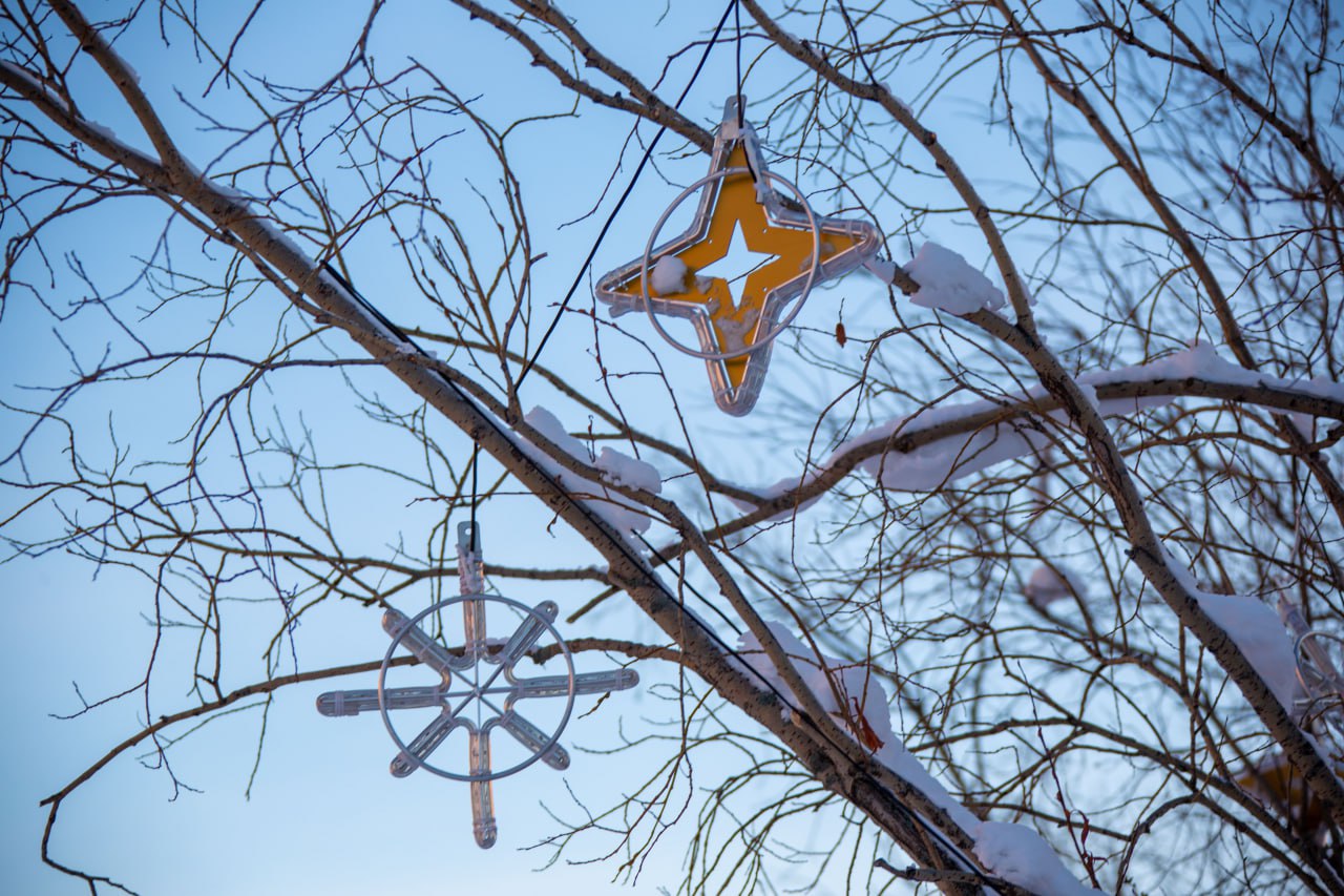 С добрым утром, Салехард. Температура днём от - 10 C° до - 7 C°, облачно, слабый снег, ветер 5-6 м/с