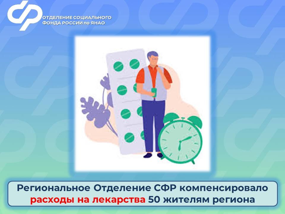С начала года Отделение СФР по ЯНАО компенсировало расходы на лекарства 50 жителям, пострадавшим на производстве