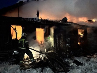 Ночью в Лабытнанги произошел пожар