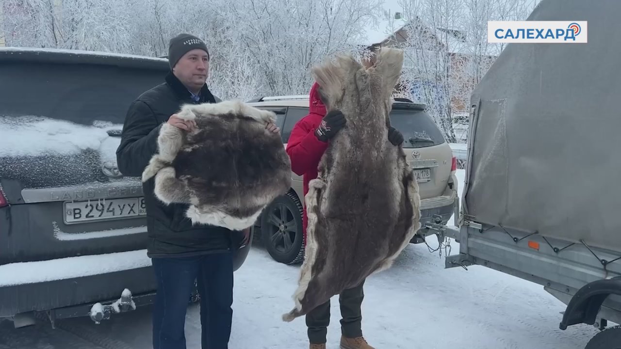 Народная смекалка. В Салехарде состоялась передача партии оленьих шкур представителям Общероссийского Народного фронта для дальнейшей отправки в зону проведения специальной военной операции