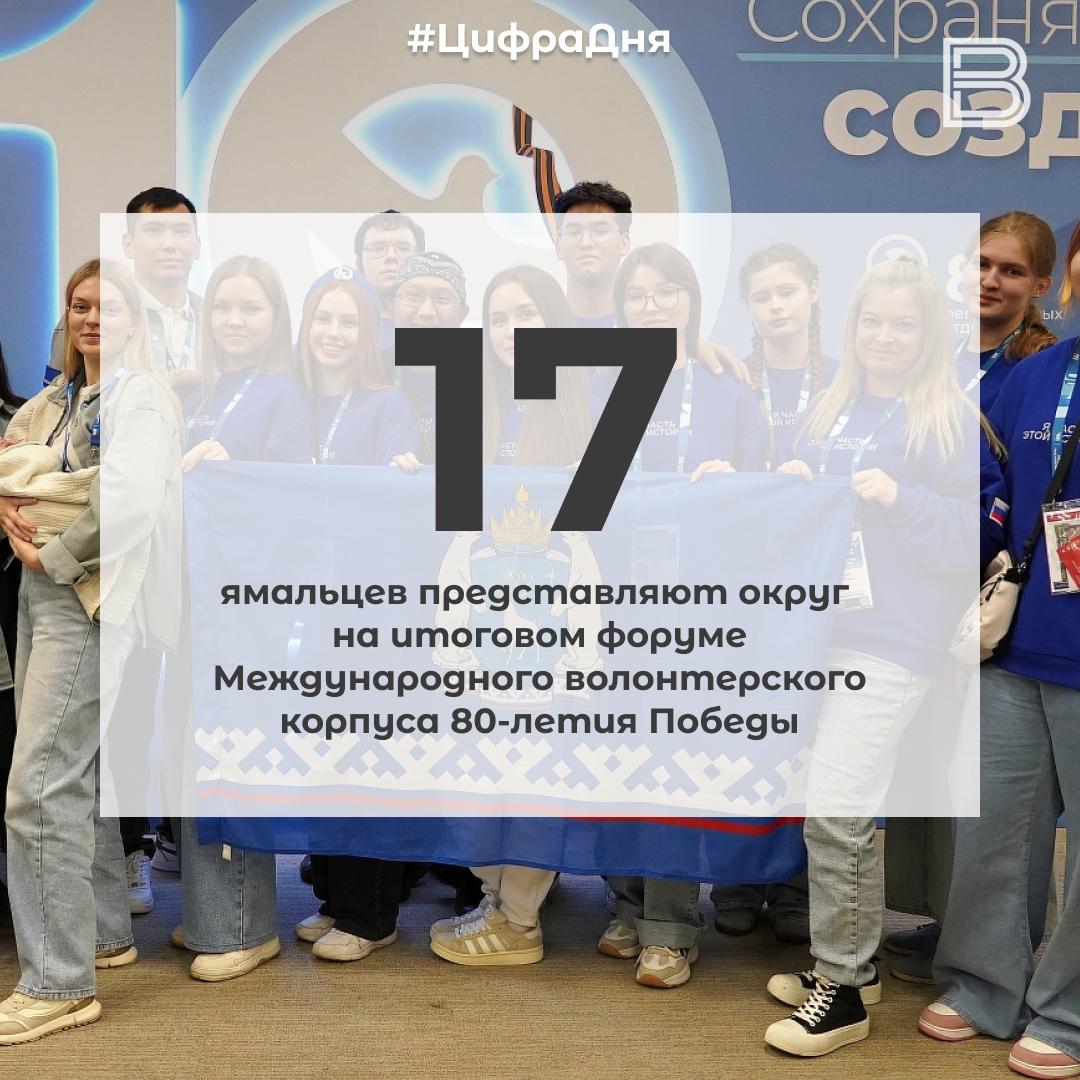12 17 ямальцев представляют округ на итоговом форуме Международного волонтерского корпуса 80-летия Победы