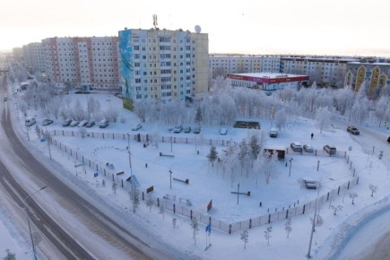 В Надыме открыли новую площадку для выгула собак