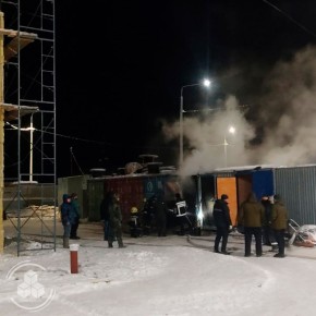 В п. Пангоды произошёл пожар