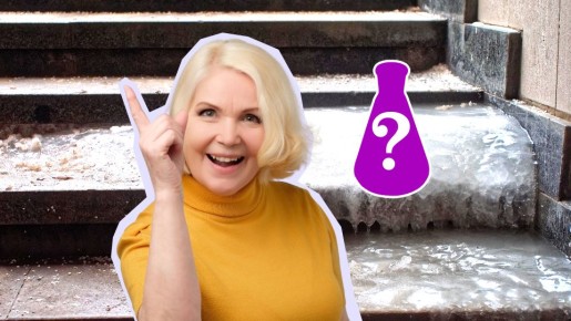 Без песка и соли: этот раствор избавит ото льда на ступенях в два счета