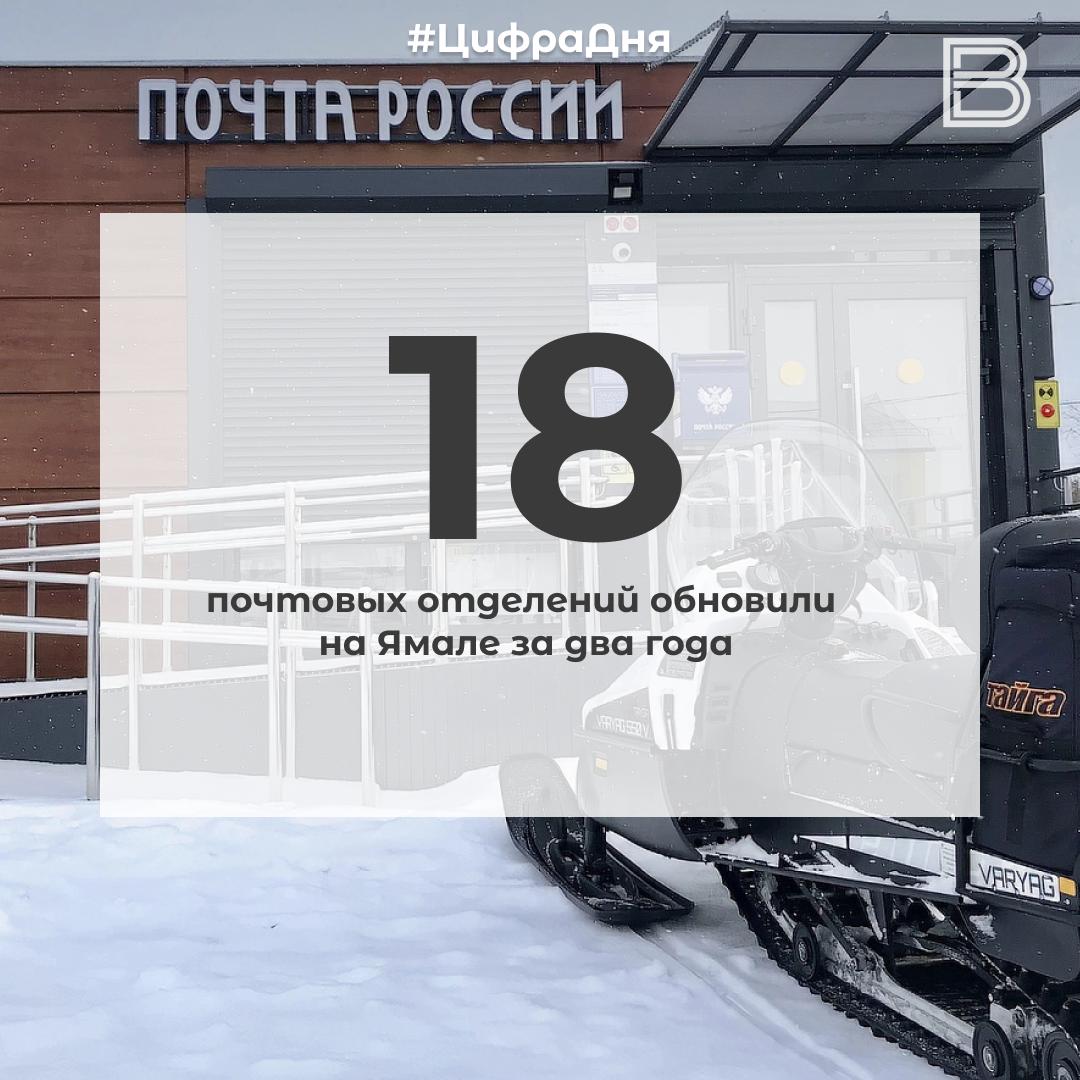 12 18 почтовых отделений обновили на Ямале за два года