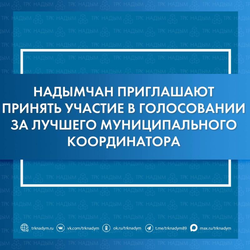 Идёт голосование за лучшего муниципального координатора