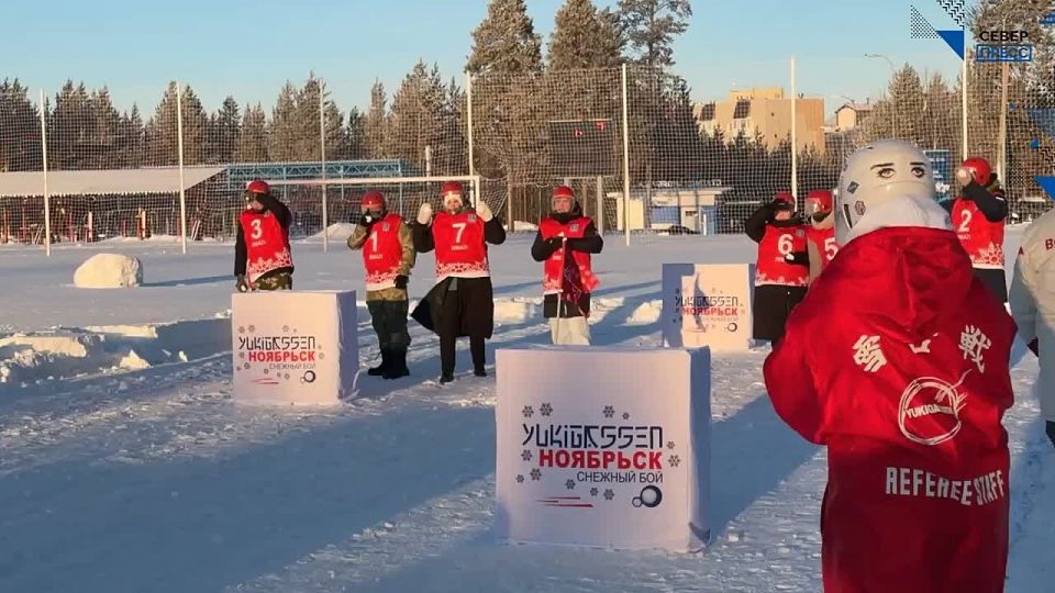 В Ноябрьске проходит турнир по юкигассен — командной игре в снежки