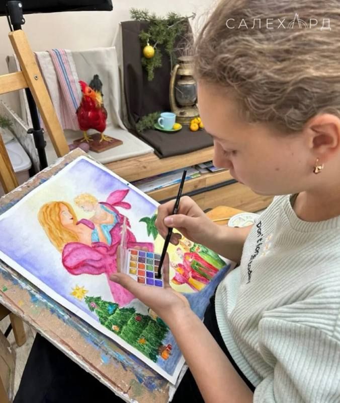 Воспитанники Волновахской Детской школы искусств стали авторами рисунков для салехардской акции «Открытки с любовью»