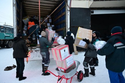 Большая партия гуманитарной помощи отправилась из Нового Уренгоя в Волноваху