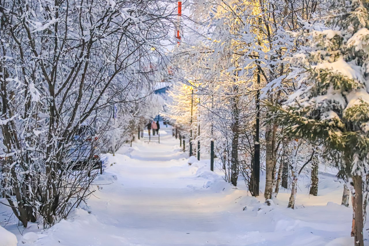 С добрым утром, Салехард. Температура днём от - 5 C° до - 11 C°, переменная облачность, ветер 2-5 м/с