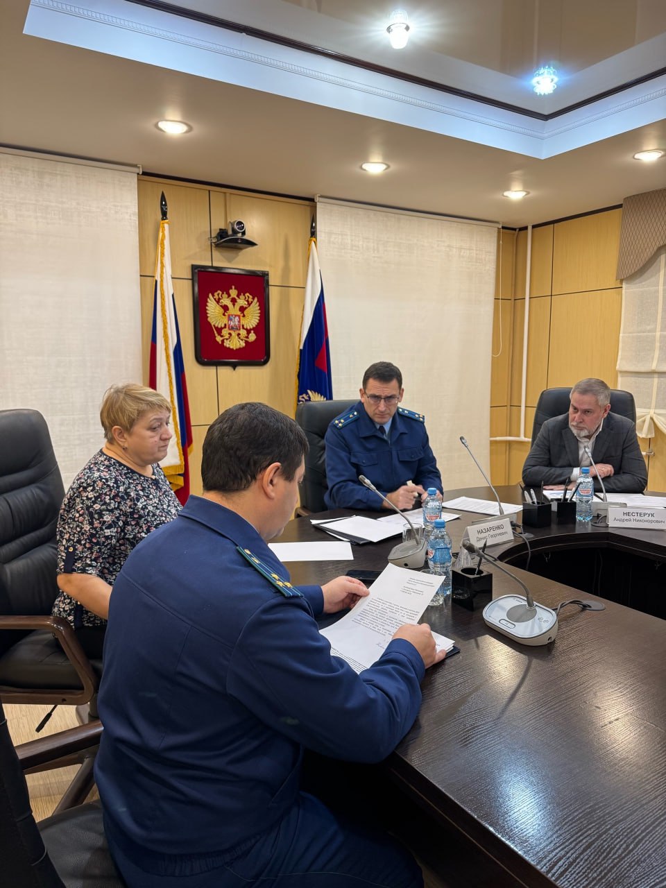 Первый заместитель прокурора автономного округа Денис Назаренко провел совместный с региональным Уполномоченным по правам человека Андреем Нестеруком личный прием инвалидов и их представителей Первый заместитель прокурора автономного округа Денис Назаренко провел совместный с региональным Уполномоченным по правам человека Андреем Нестеруком личный прием инвалидов и их представителей