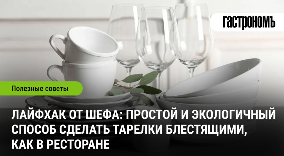 Секреты ресторанного блеска тарелок