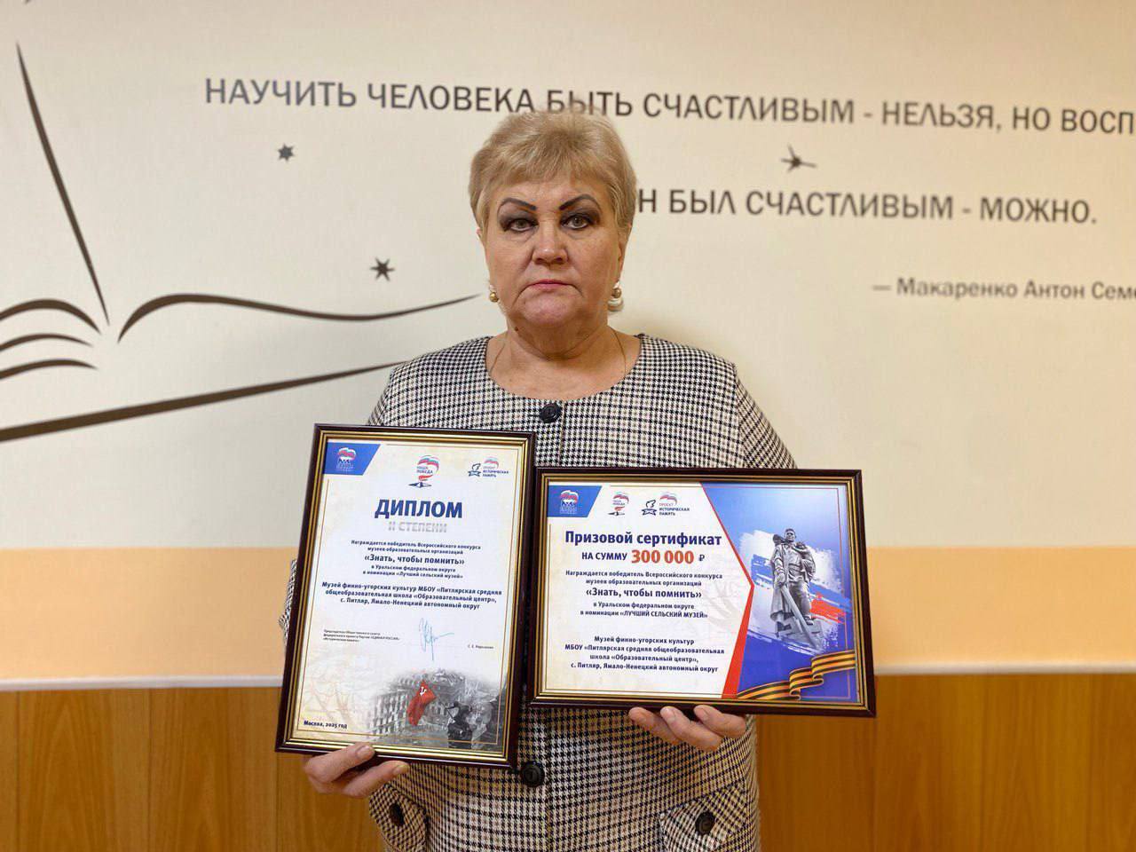 Музей ямальской школы стал всероссийским чемпионом памяти Музей ямальской школы стал всероссийским чемпионом памяти