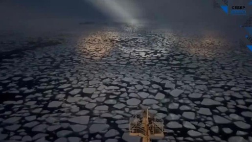 «Холодец» Карского моря, а если серьезно, то это наветренная кромка льда