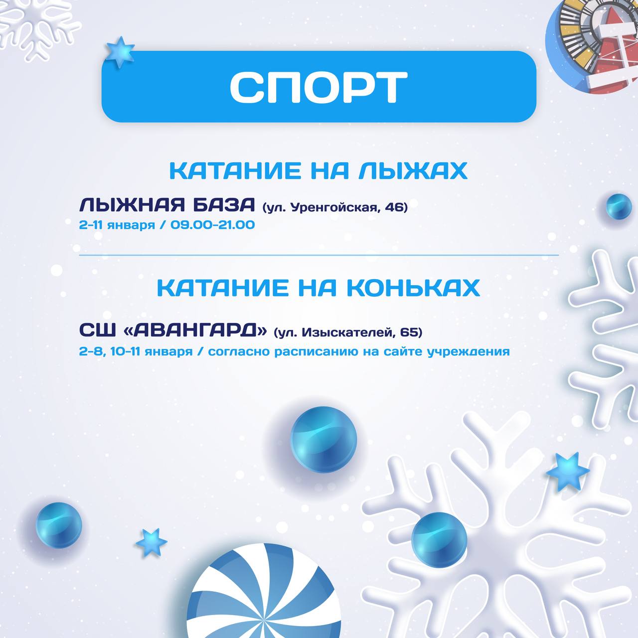 Проведите новогодние каникулы активно! Проведите новогодние каникулы активно!
