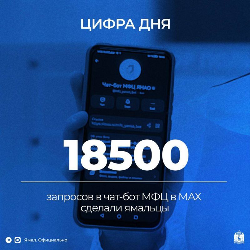 За четыре месяца ямальцы успели оценить удобство чат-бота МФЦ в мессенджере MAX
