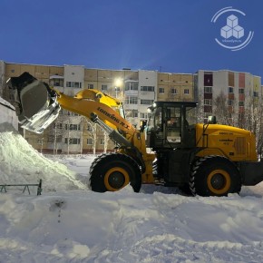 Надымгоравтодор расчищал дороги в новогодние праздники