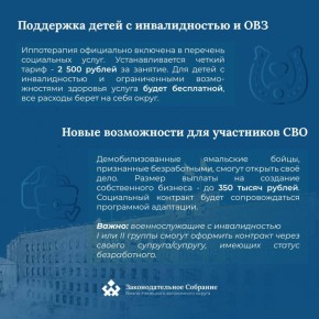 С нового года на Ямале вступили в силу новые региональные меры поддержки для: