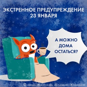 23 января в Надымском районе ожидается похолодание, метель и сильный ветер