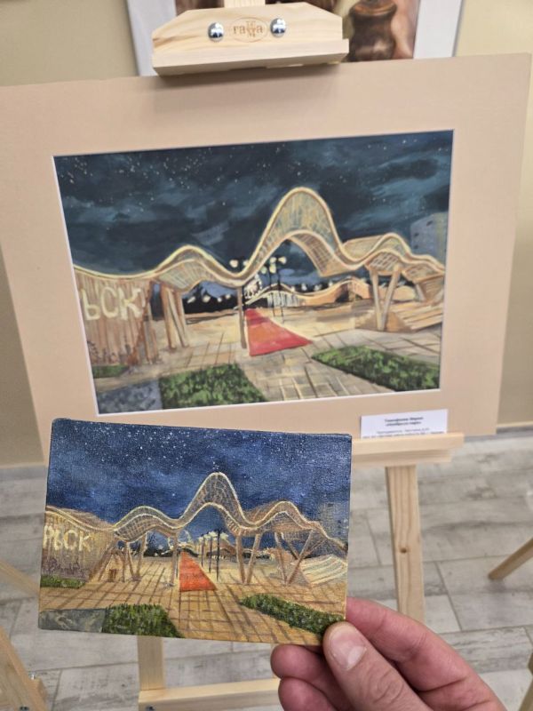 Алексей Романов: Смотрите, какое необычное прочтение нашего парка от юных художников Детской школы искусств Надыма