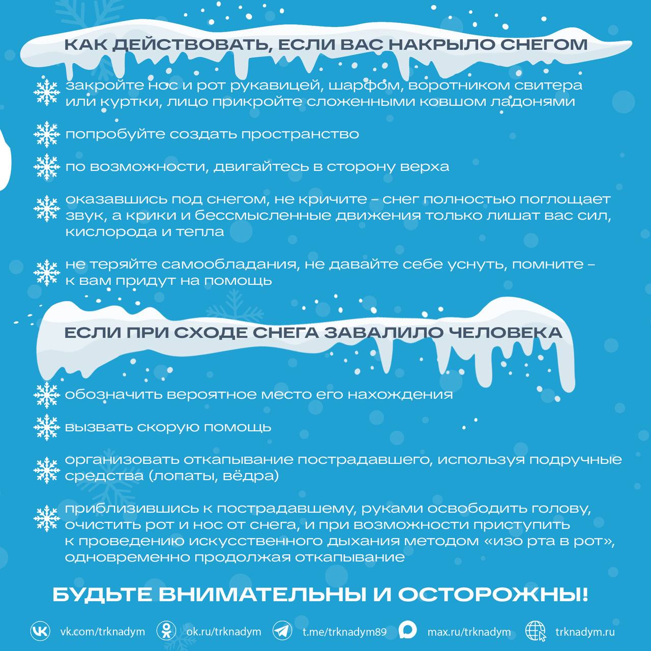 Много снега = много опасностей! Много снега = много опасностей!