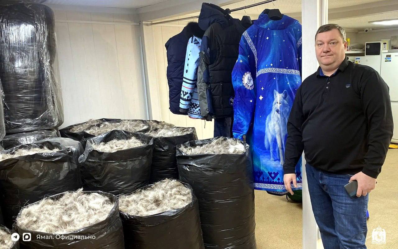 На Ямале делают высокотехнологичный утеплитель из оленьей шерсти