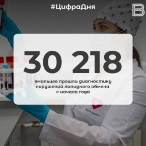 12 30 218 ямальцев прошли диагностику нарушений липидного обмена с начала года