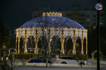 В Ноябрьске в связи с проведением работ по демонтажу световой иллюминации «Дворец грёз» будет временно ограничено движение транспортных средств по круговому движению на пересечении улиц Ленина и 40 лет Победы