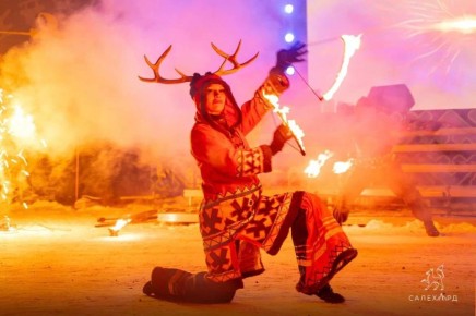 Первый день праздника народов Севера завершился ярко!