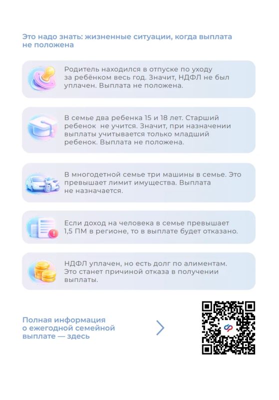 Ежегодная семейная выплата Ежегодная семейная выплата