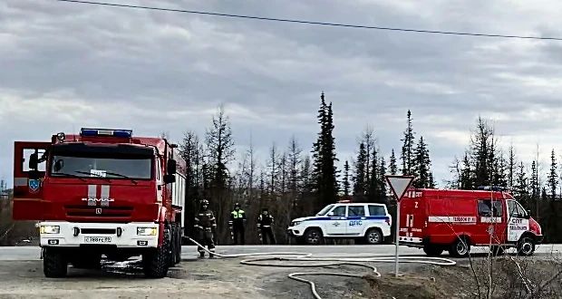 На объездной дороге Лабытнанги - Харп организованы и проведены тактико - специальные учения
