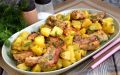 Свиные рёбрышки с картофелем, запечённые до совершенства