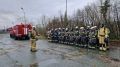На территории 16 пожарно-спасательной части прошли тренировки газодымозащитников на огневой полосе психологической подготовки