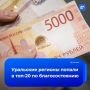 Уральские регионы вошли в топ-20 рейтинга по доходам населения