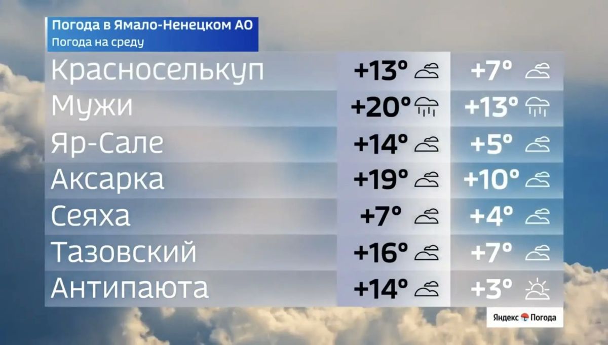 В День семьи, любви и верности на Ямале погода удивит контрастами В День семьи, любви и верности на Ямале погода удивит контрастами