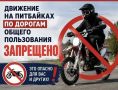 Правила использования питбайков напомнили в Госавтоинспеции округа