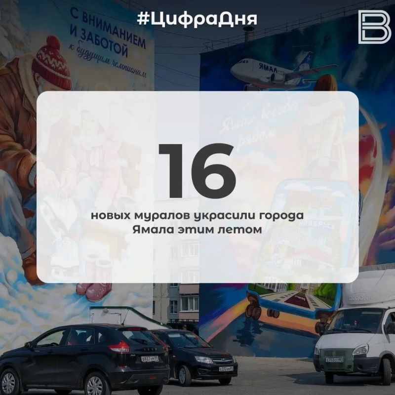 16 новых муралов украсили города Ямала этим летом