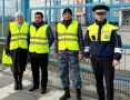 Тазовские автоинспекторы совместно с родителями провели акцию «Родительский патруль» вблизи подростковой школы «Перспектива»