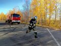 В Надыме будущие пожарные отрабатывают действия при возгорании