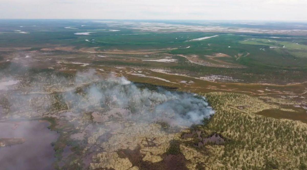 С огнем в лесах Ямала борются более 270 человек