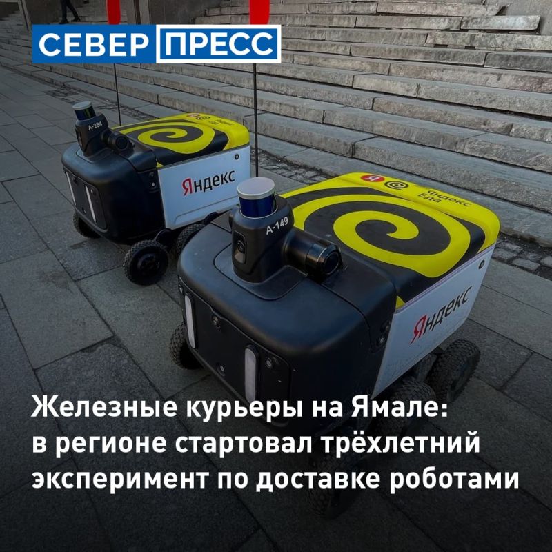 ЯНАО стал одним из регионов РФ, где разрешили ездить роботам-доставщикам