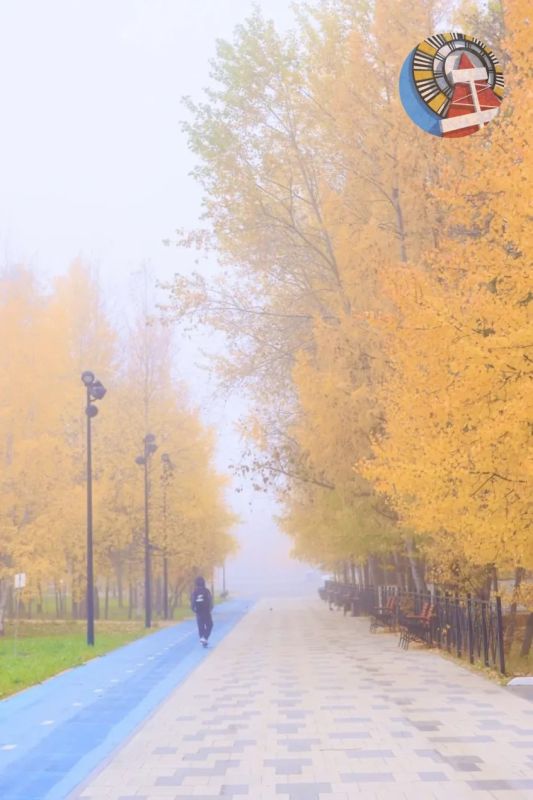 Утро туманное.. В Ноябрьске сегодня поэтично