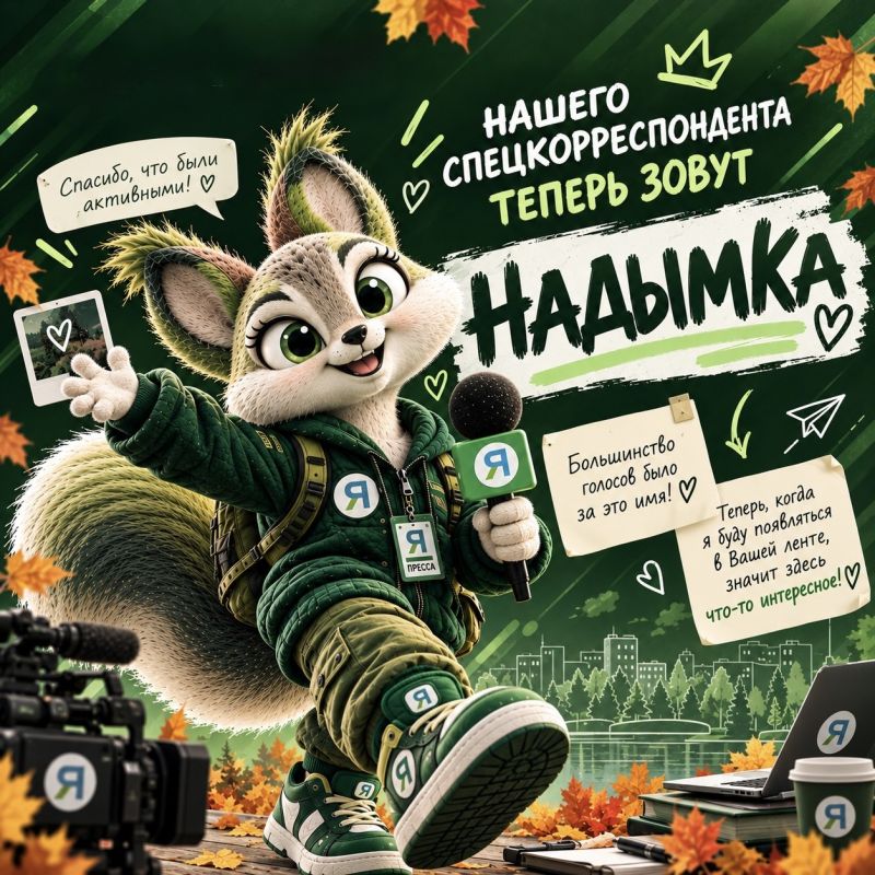 Знакомьтесь: Надымка! Теперь официально у нашего нового спецкорреспондента появилось имя