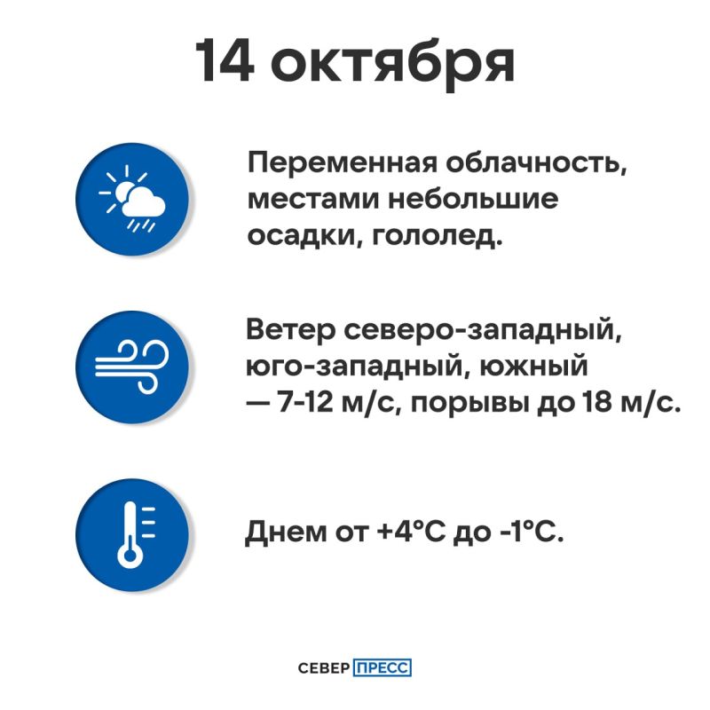 Погода на Ямале 14 октября